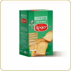 biscottes sans sel Roger, française