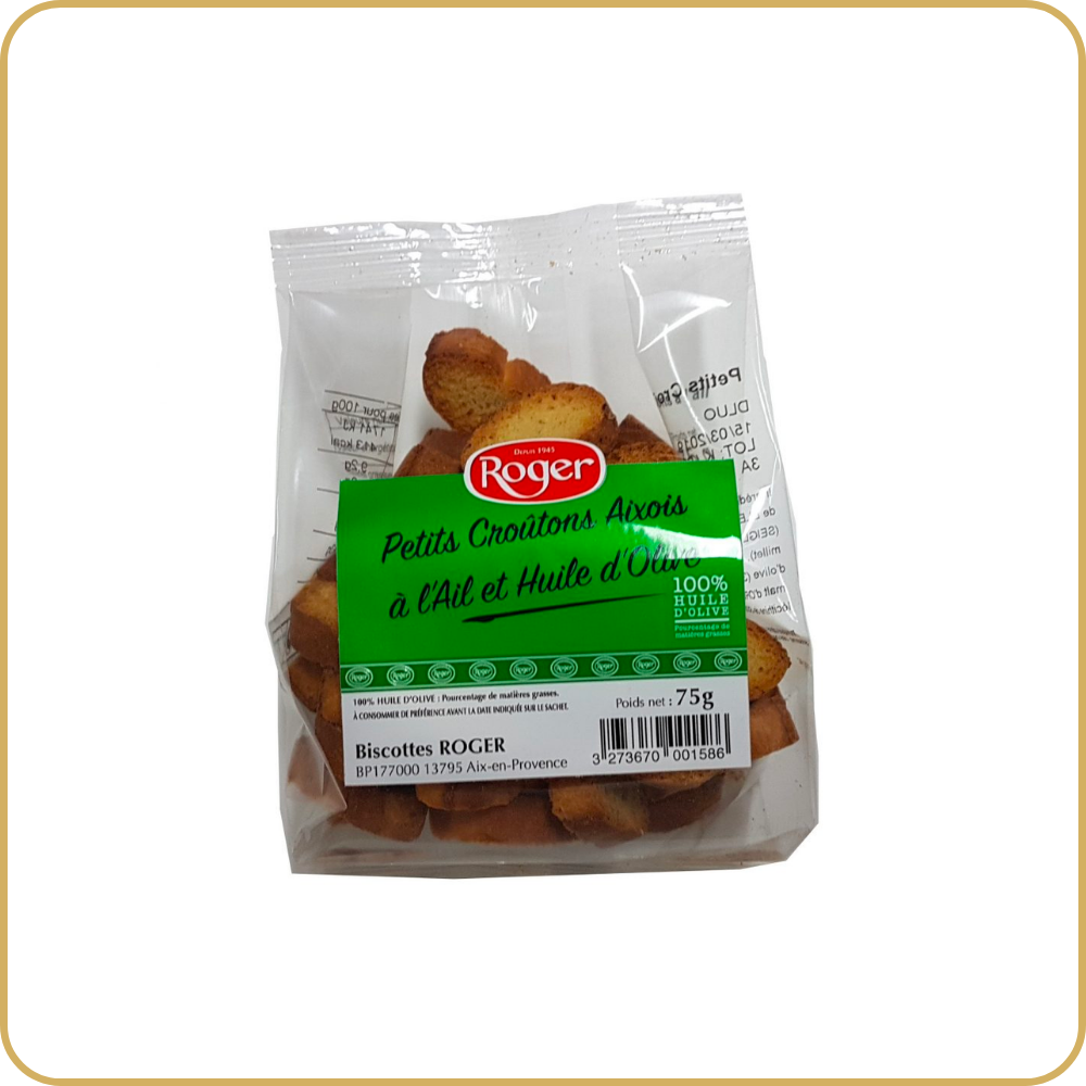 Petits Croûtons Aixois Ail et Huile d'Olive 75g