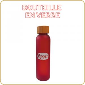 Bouteille en verre Roger goodies collector