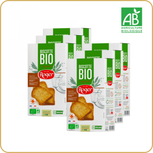 lot de biscottes bio originales Roger