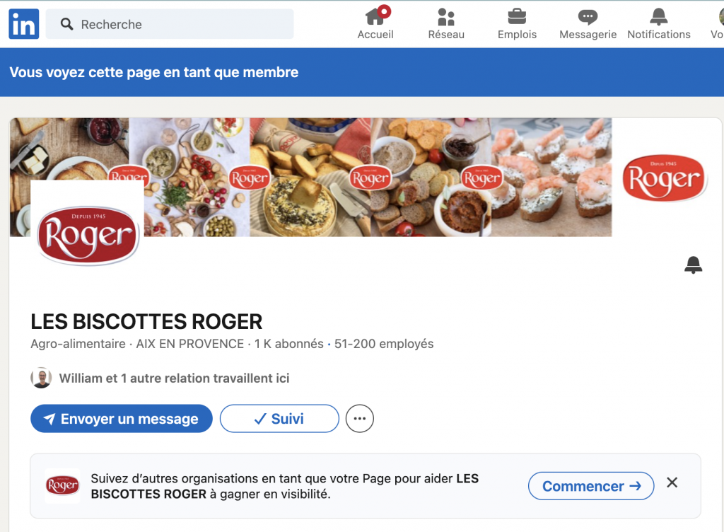 linkedin Biscottes Roger