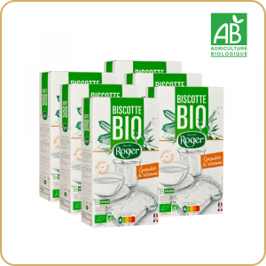 Lot biscottes bio epautre et sesame Roger