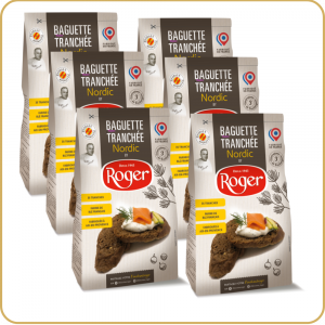 baguette tranchee grillee nordic lot de 6